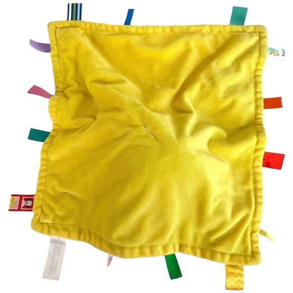 Taggies Bunny Rabbit Lovey Patchkin Pals Pink Plush Security Blanket Toy Sensory - Picture 11 of 13